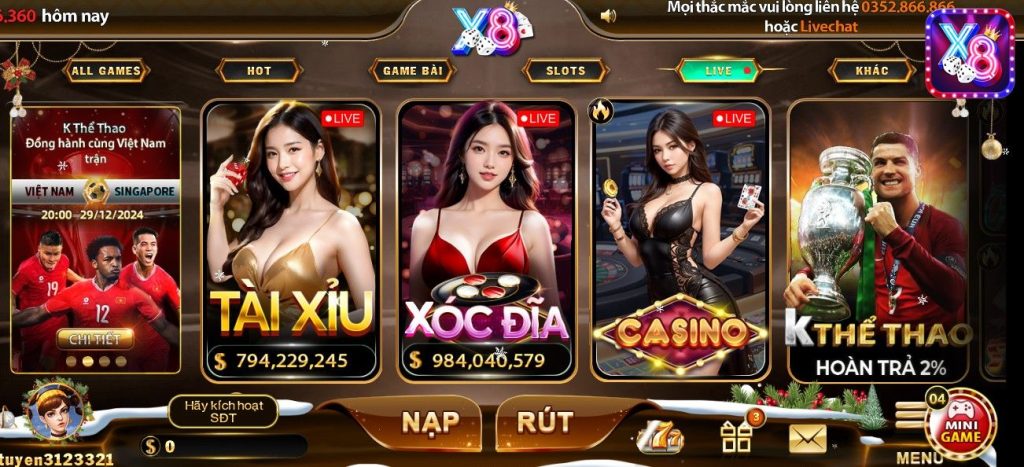 Nắm sơ bộ về nhà cái X8club điểm đến thú vị cho các game thủ