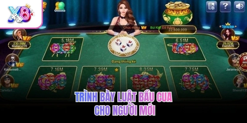 Trình bày luật bầu cua cho người mới